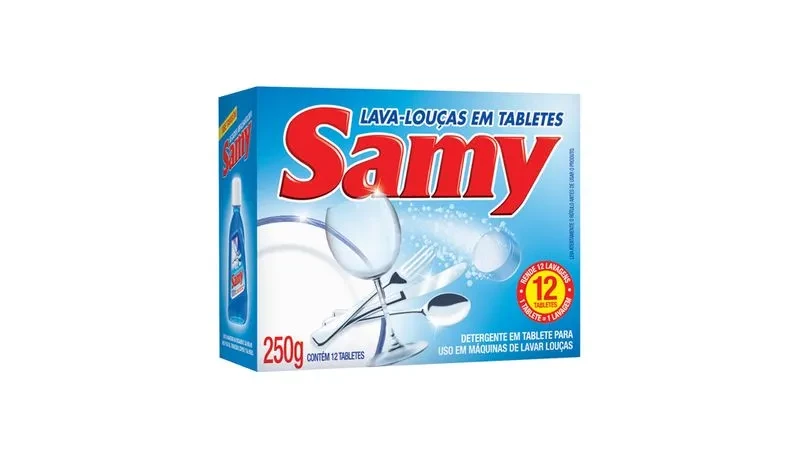 Lava Louças pastilha 250g c/ 12un - Samy