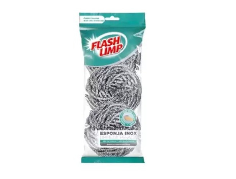 Esponja inox limpeza pesada 3pc