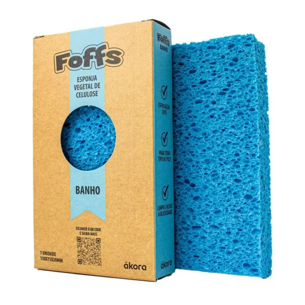 Esponja Foffs Banho Azul