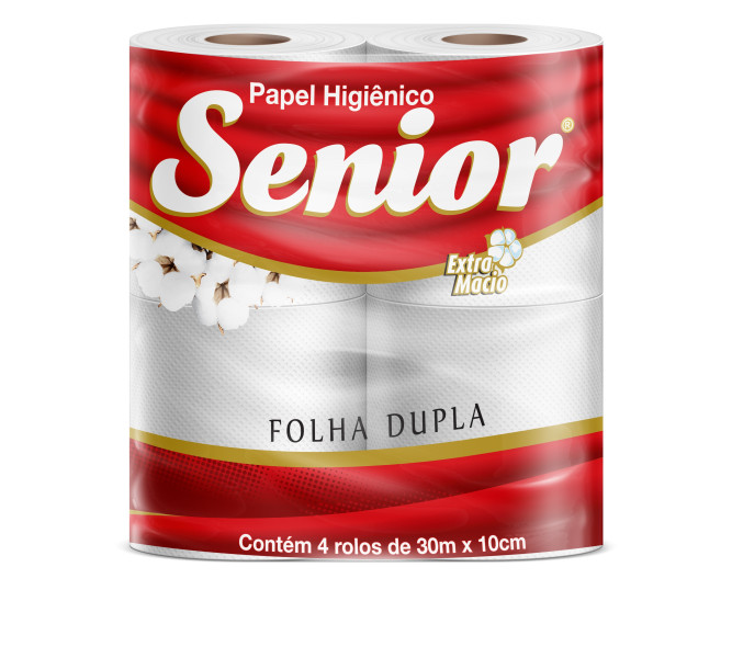Papel higiênico Senior dolha dupla 1x4