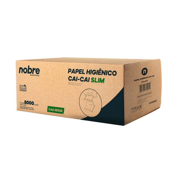 Papel higiênico cai cai c/8.000FLS. 10x20cm Nobre